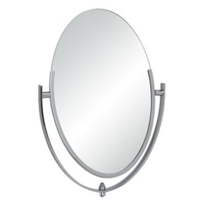 Double-Sided Oval Mirror 10" x 14"