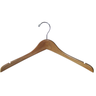 17" Flat Wooden Coat Hangers