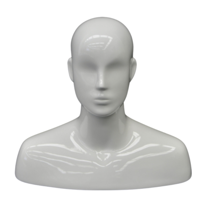 Abstract Male Head with Shoulders