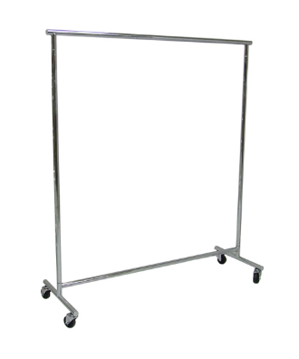 Heavy-Duty Non Adjustable Chrome Rolling Rack
