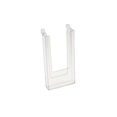 4"W x 9"H Injection Molded Styrene Literature Holder