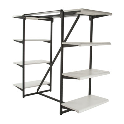 Double Hangrail Frame w/ 8-24" Shelves; 1" Square Tubing