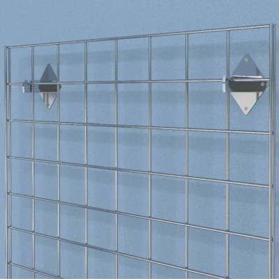 Gridwall Display Panels – Chrome