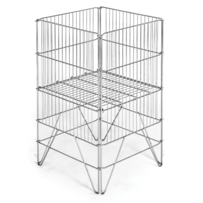 Wire Dump Bins - Chrome