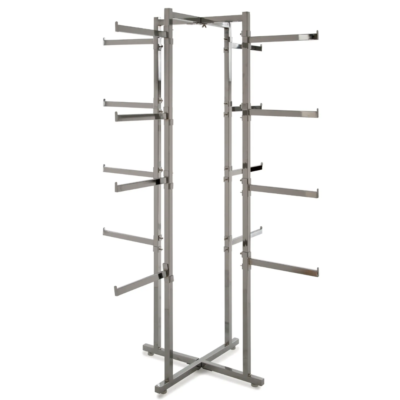 Lingerie Display Racks with Rectangular Stop Tab Arms