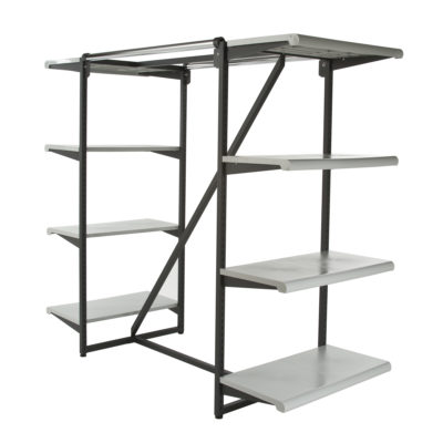 Double Hangrail Frame w/ 8-24" Shelves; 1" Square Tubing