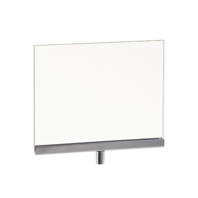 5-1/2''H x 7''W Acrylic Sign Holder with Chrome Channel