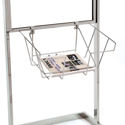 Wire Literature Basket for Bulletin Sign Holder