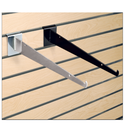 Shelf Brackets For Slatwall w. End Tip