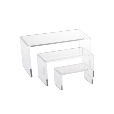 Set of 3 Acrylic Display Risers- Small