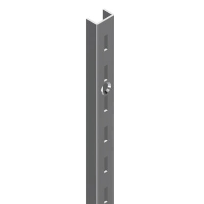 General Duty Single Slot Wall Standard, 1/2" Slot (Holes 9" Apart)
