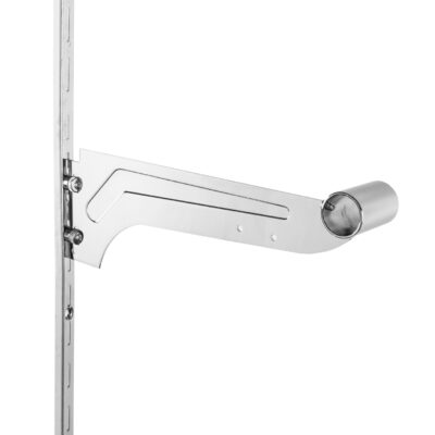 12" Bracket for Round Tube (fits 1/2" slot, 1" OC wall standards)