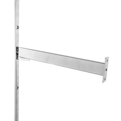 14" Wall Mount Bracket for Outrigger Rectangular Tubing (fits 1/2" slot, 1"OC wall standards)