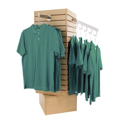 Rotating Slatwall Merchandiser Cube