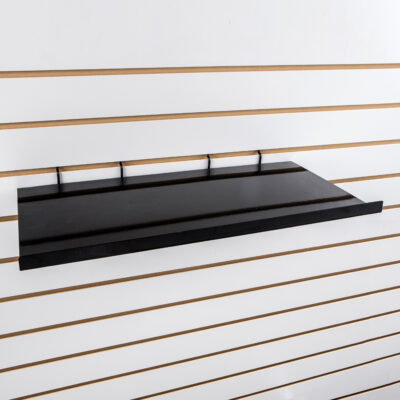 Slatwall Straight Metal Shelf 24''L x 12''D