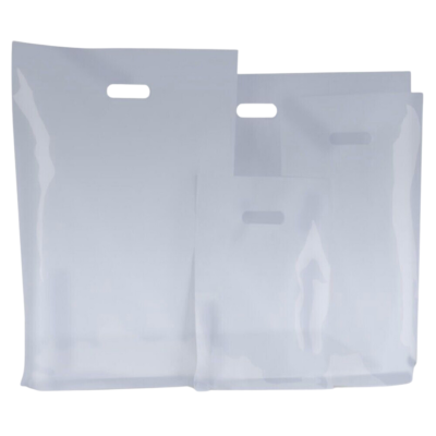 Clear Die Cut Boutique Plastic Bags