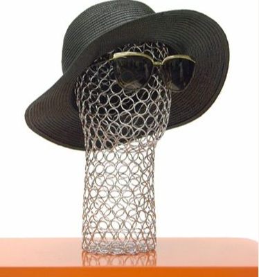 Unisex Metal Mannequin Head, Egghead Style