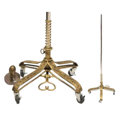 Gold Antique Metal Wire Base with Casters