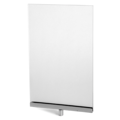 14''H x 11''W Plexi Card with Chrome Channel