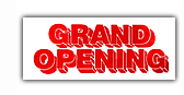 19'' x 50'', Grand Opening Indoor Banner Sign