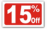 15% OFF, Discount Cards