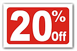 20% OFF, Discount Cards