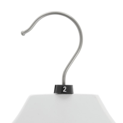 Black Numerical Hanger Size Markers - Pack Of 25