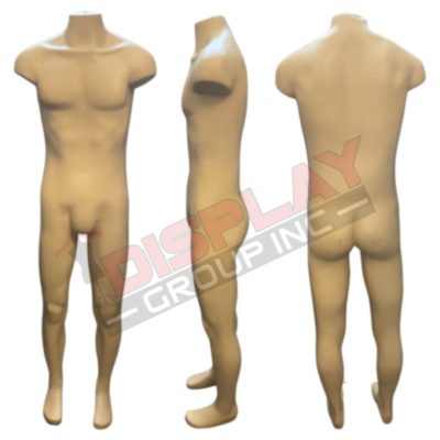 Male Straight Standing Brazilian Mannequin without Arms