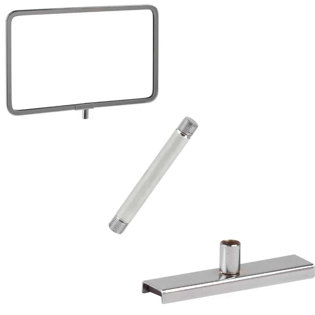 Round Corner Signholder with Stem and Magnetized Clamp Square and ...