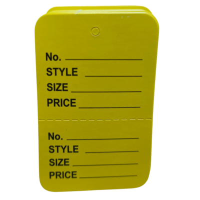 Large, Price Tags Yellow, 1000 Pcs