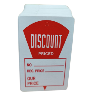 Small, Price Tags Discount Priced, 1000 Pcs