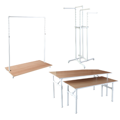 White Pipe Rack System