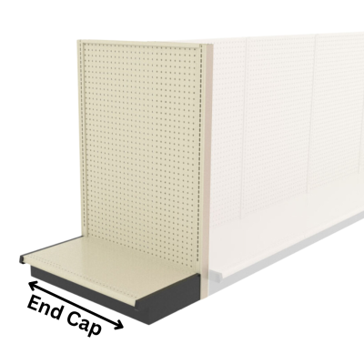 48'' Wide x 48''H, Single-Sided End Cap Unit, Antique White