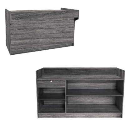 Reception/Ledgetop Counter, Rustic Grey