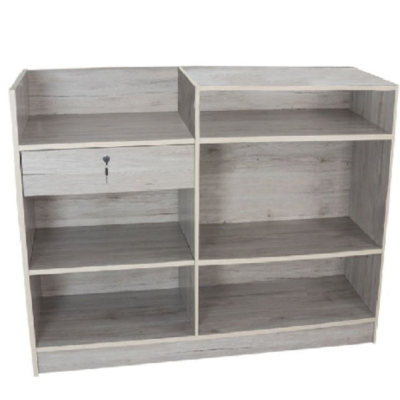 Cash Wrap Counter with Register, Barnwood