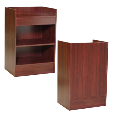 Economical 2FT Cash Register Stand, Cherry (20''Deep)