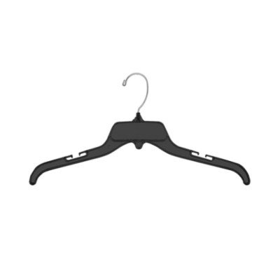 17" Slim Top Hangers – Black
