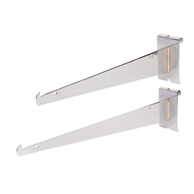 Shelf Bracket for Grid Panel - Chrome